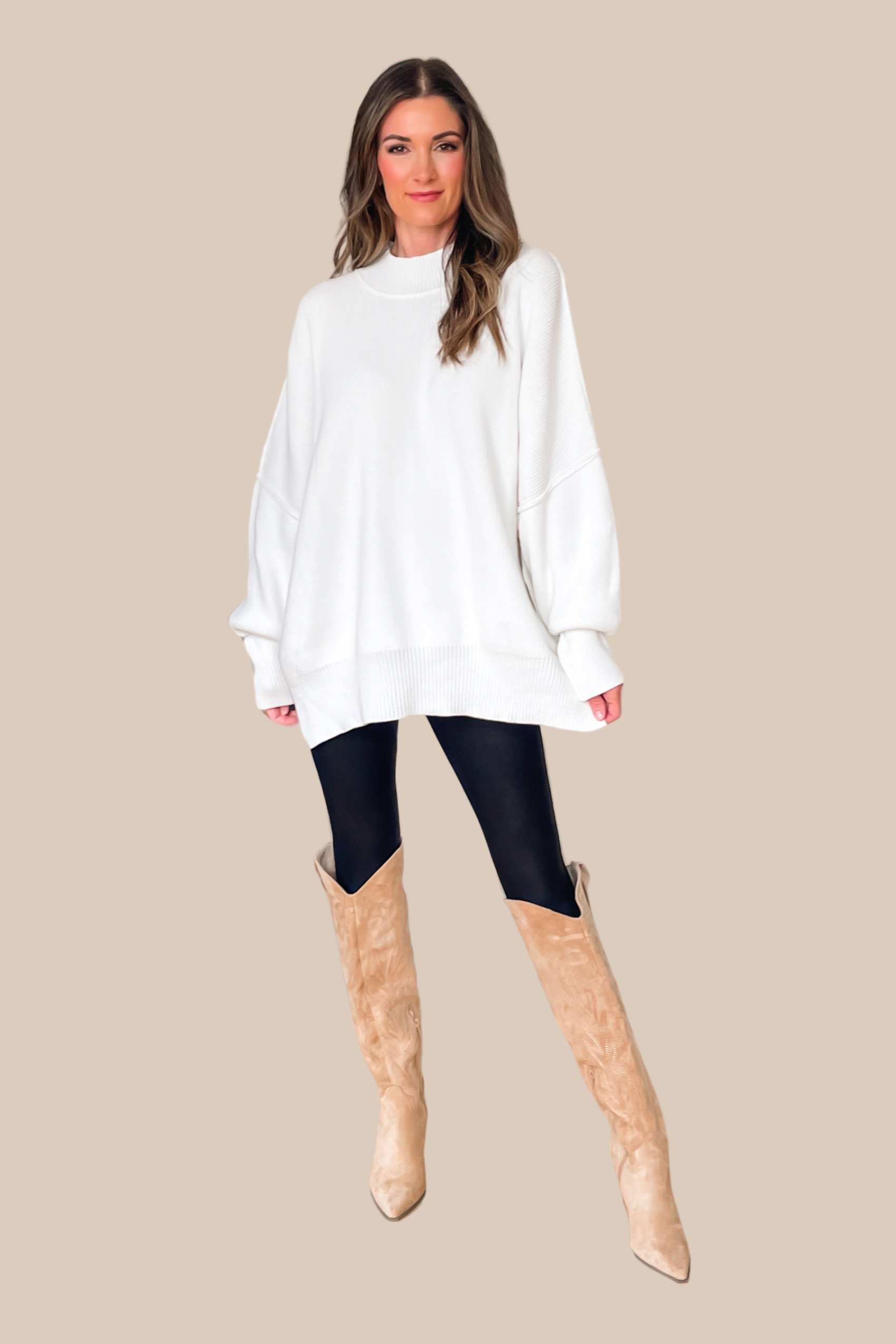 Ivory 2025 tunic sweater