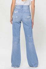 Sophie 90's Distressed Flare Jeans