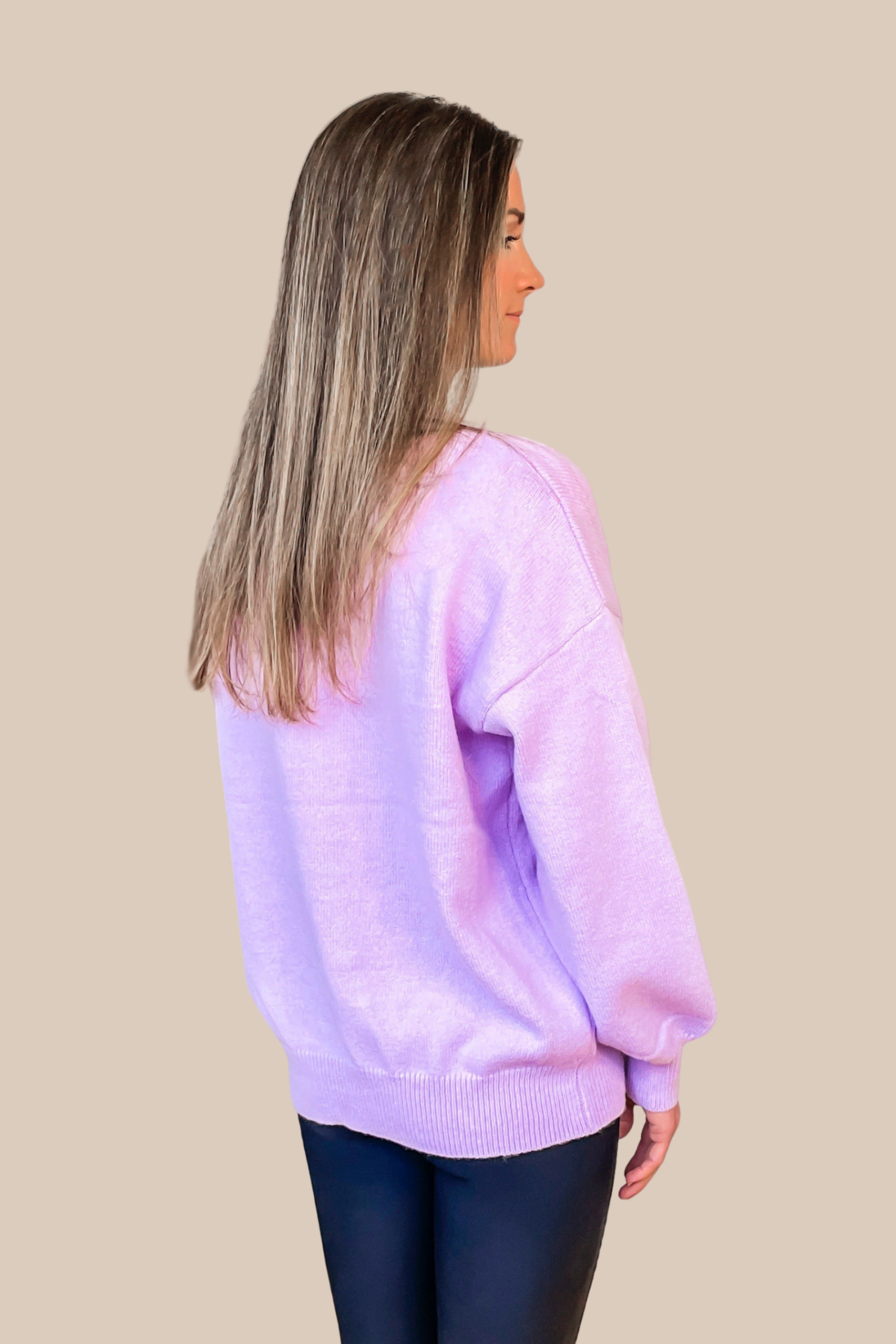 Lavender oversized sweater cheap