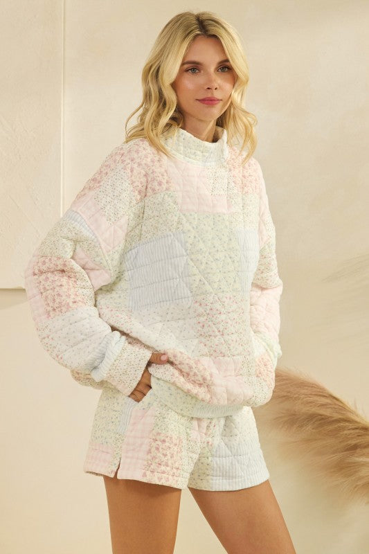 Cozy Quilted Pastel Shorts