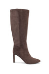 Adriana Suede Knee High Boots - Chocolate