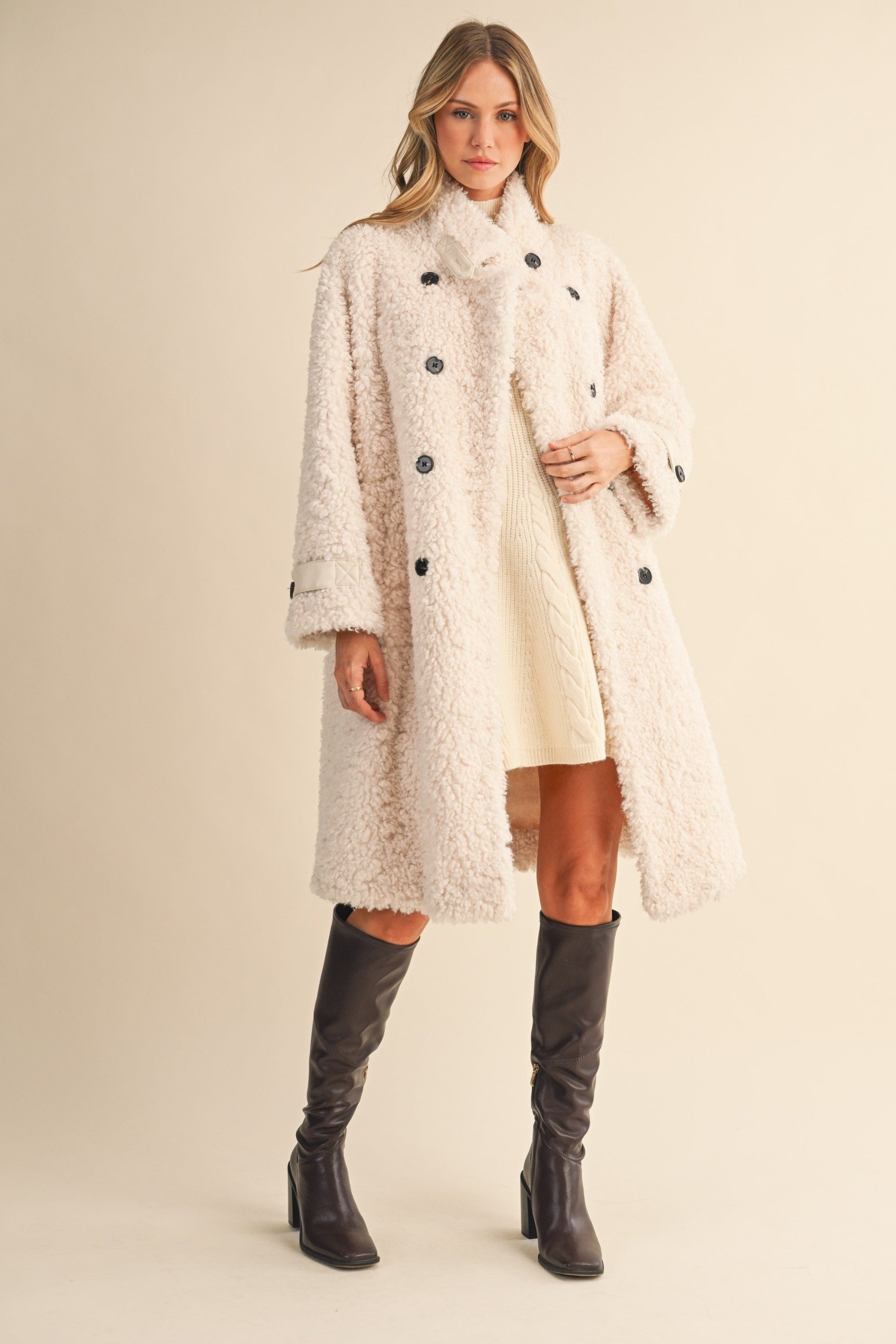 Cozy Luxe Winter Coat - Ivory