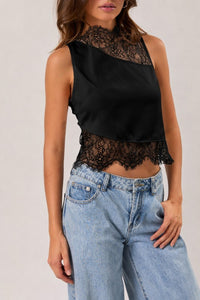 Willa Lace Top - Black