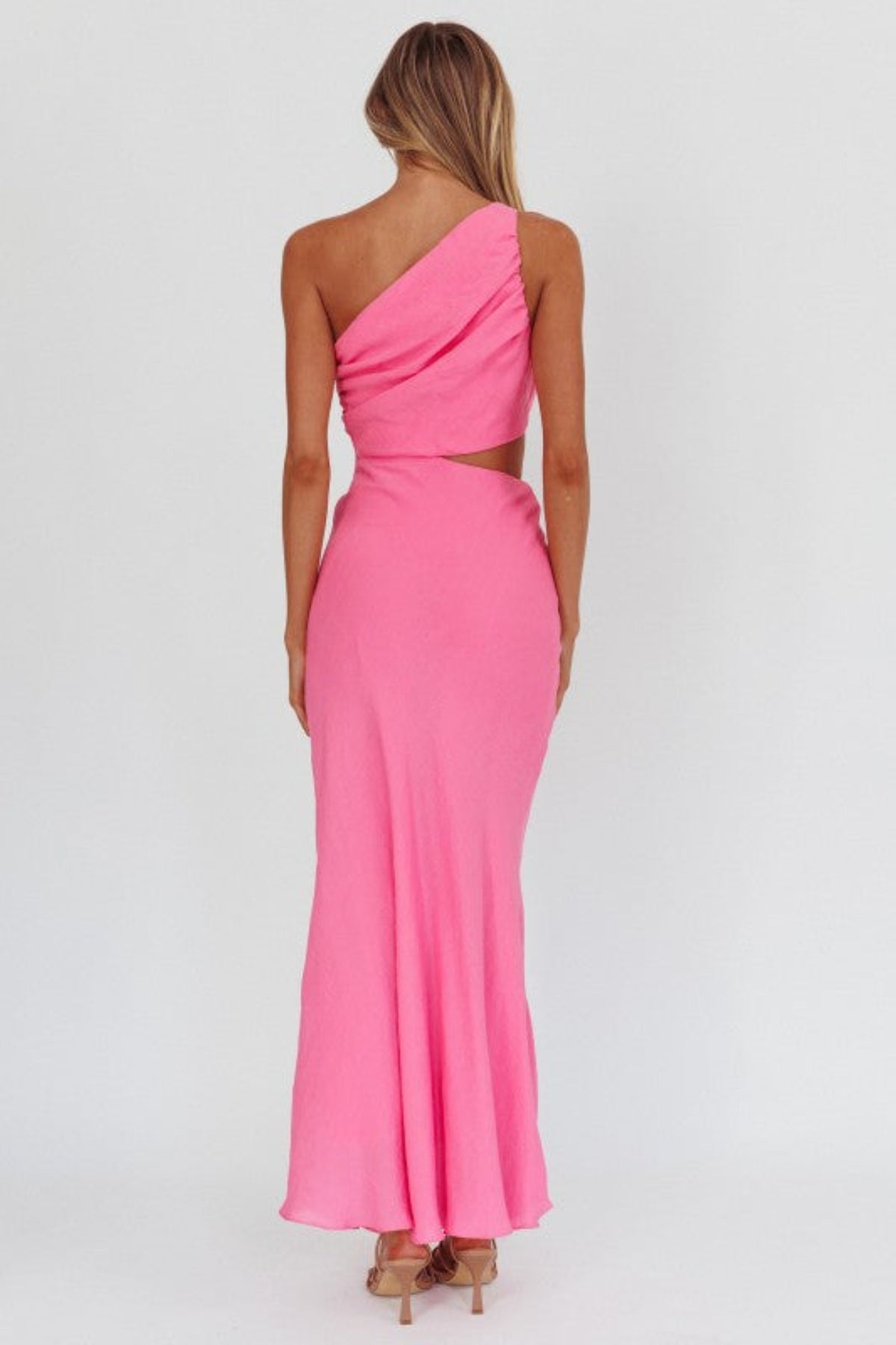 Ellery One Shoulder Floral Cutout Maxi Dress