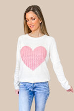 Lasting Love Pink Heart Sweater - SALE