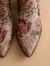 Karina Mauve Floral Tapestry Western Boots