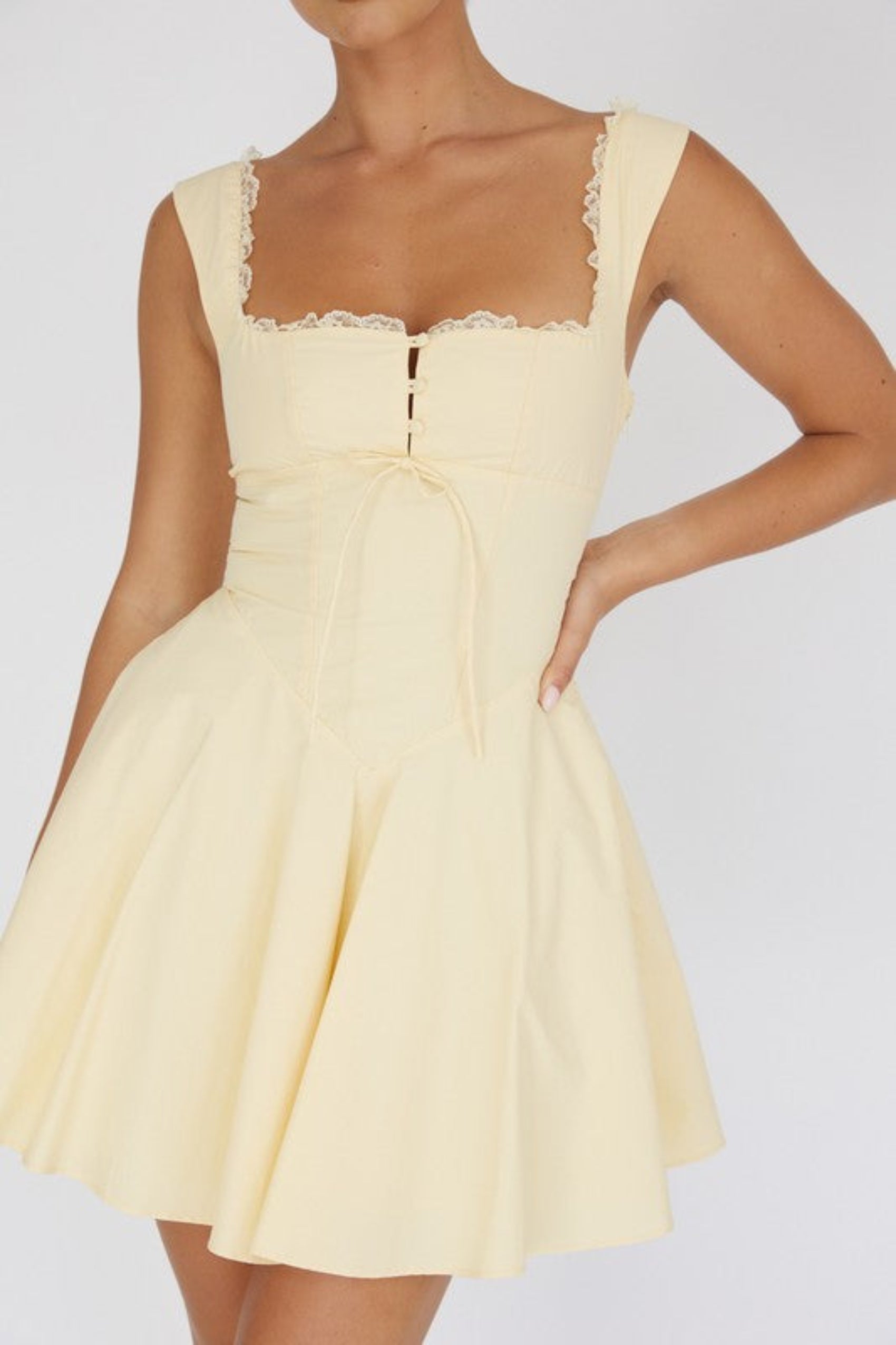 knee length dresses for ladies Cute Strapless Light Yellow Mini Skirt Party Dress Sweetheart Chiffon  Discount Bridesmaid Dress(BM800N) – DaisyFormals-Bridesmaid and Formal  Dresses in 59+ Colors main image 0