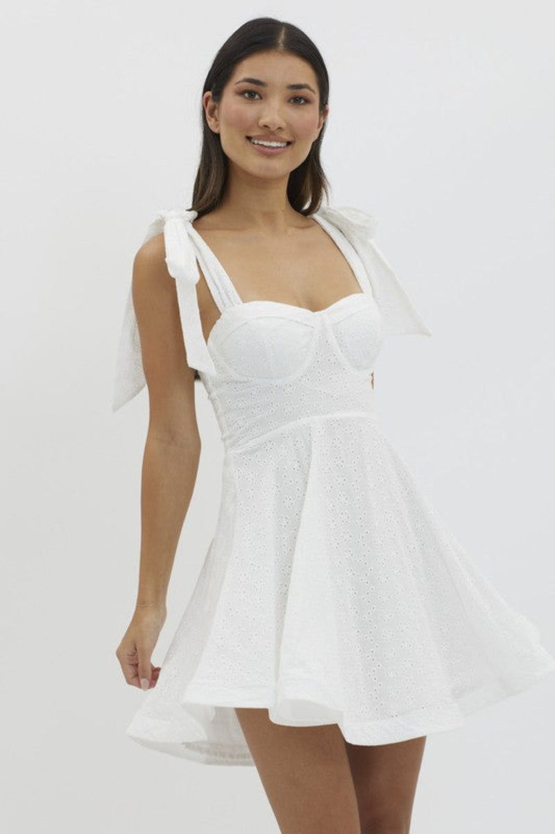 Follow Your Dreams White Mini Dress