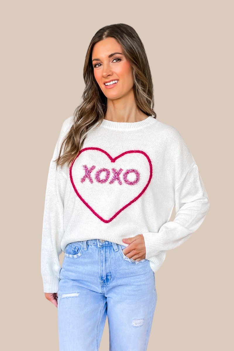 Xoxo Tinsel Sweater