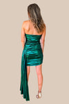Metallic Ruched Strapless Bodycon Mini Dress - Emerald Green - SALE Ivy & Olive Boutique Metallic Ruched Strapless Bodycon Mini Dress - Emerald Green - SALE Ivy & Olive Boutique