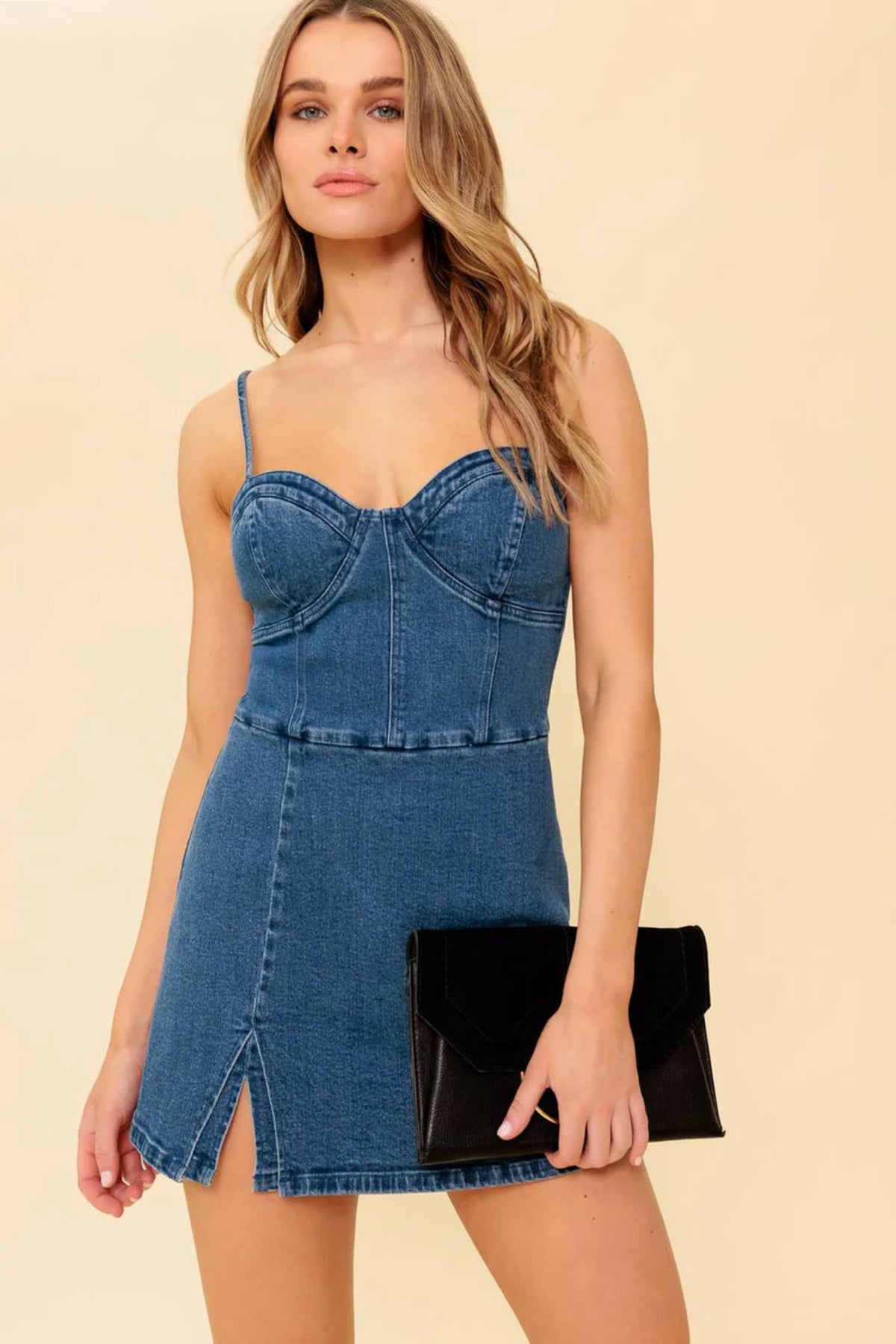 Not My First Rodeo Denim Romper Dress