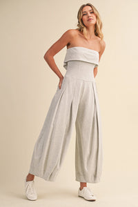 Quinn Barrel Jumpsuit - Grey