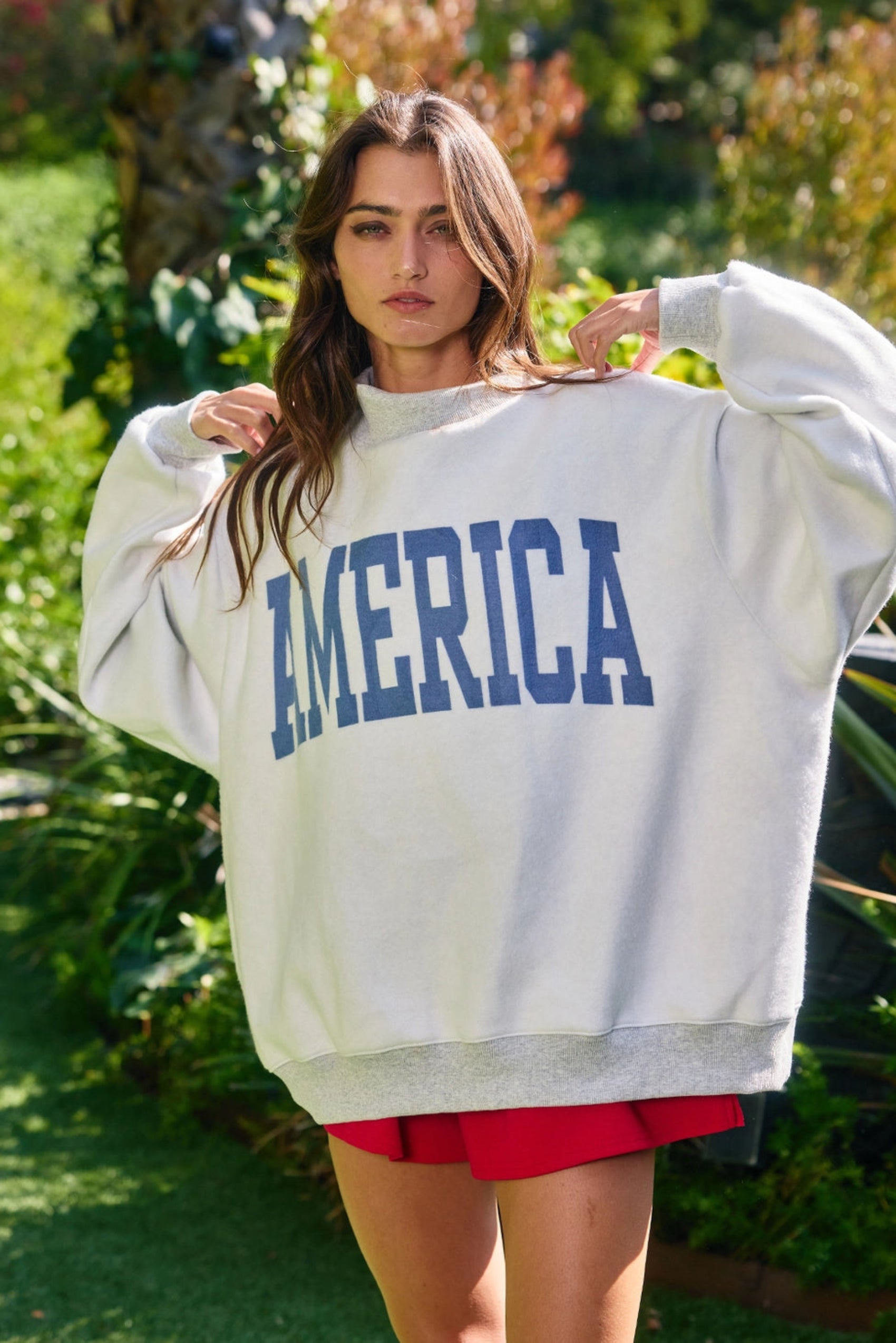 USA Reversible Mock Neck Sweatshirt - restock!