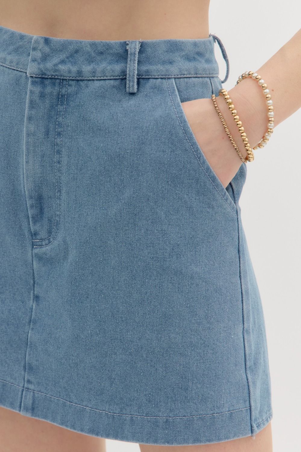 Mabel Denim Skort - SALE