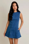 Taylor Sleeveless Denim Mini Dress