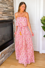 A Day In Paradise Floral Maxi Dress - SALE