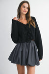 Beautiful Bow Sweater - Black