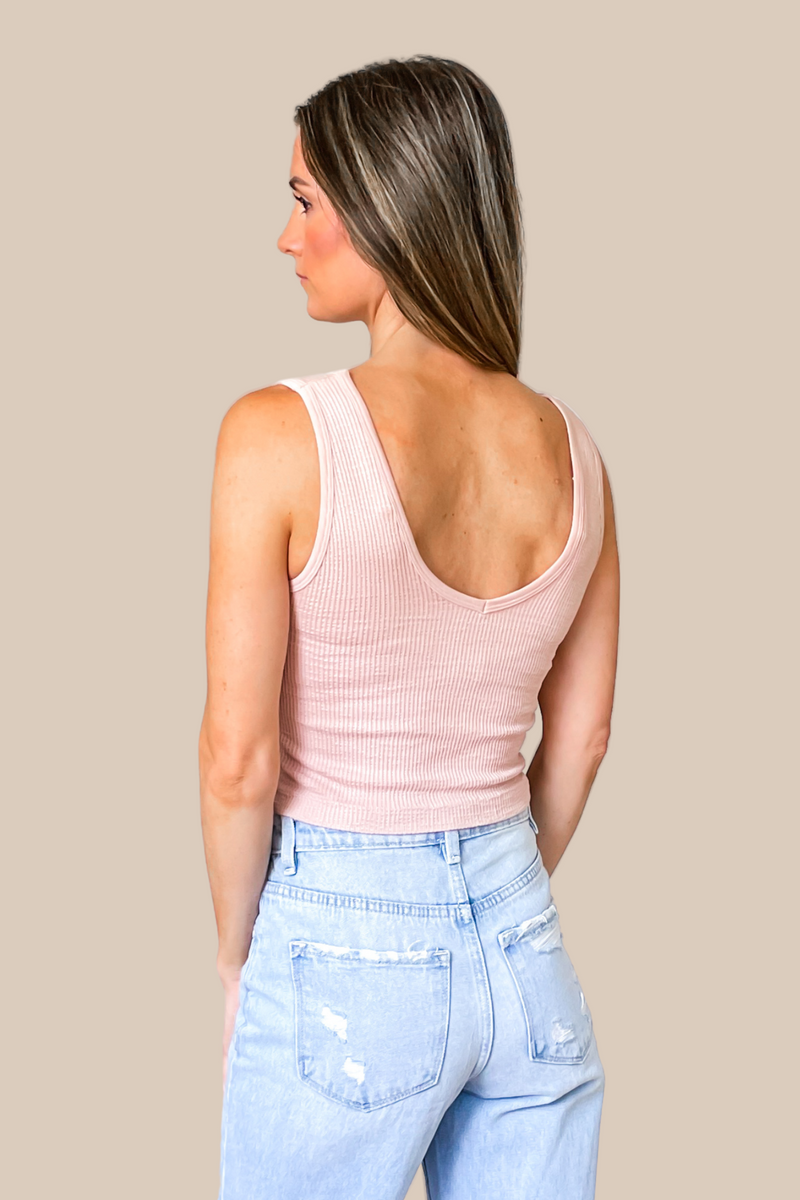 Down To The Basics Tank - Rose