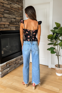 Harlow High Rise Wide Leg Jeans – Medium Wash
