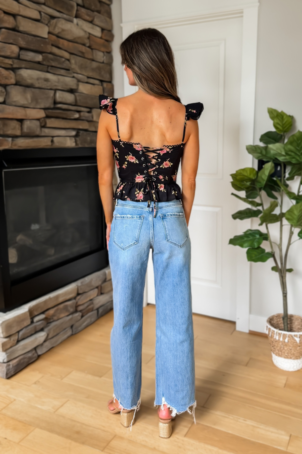 Harlow High Rise Wide Leg Jeans – Medium Wash
