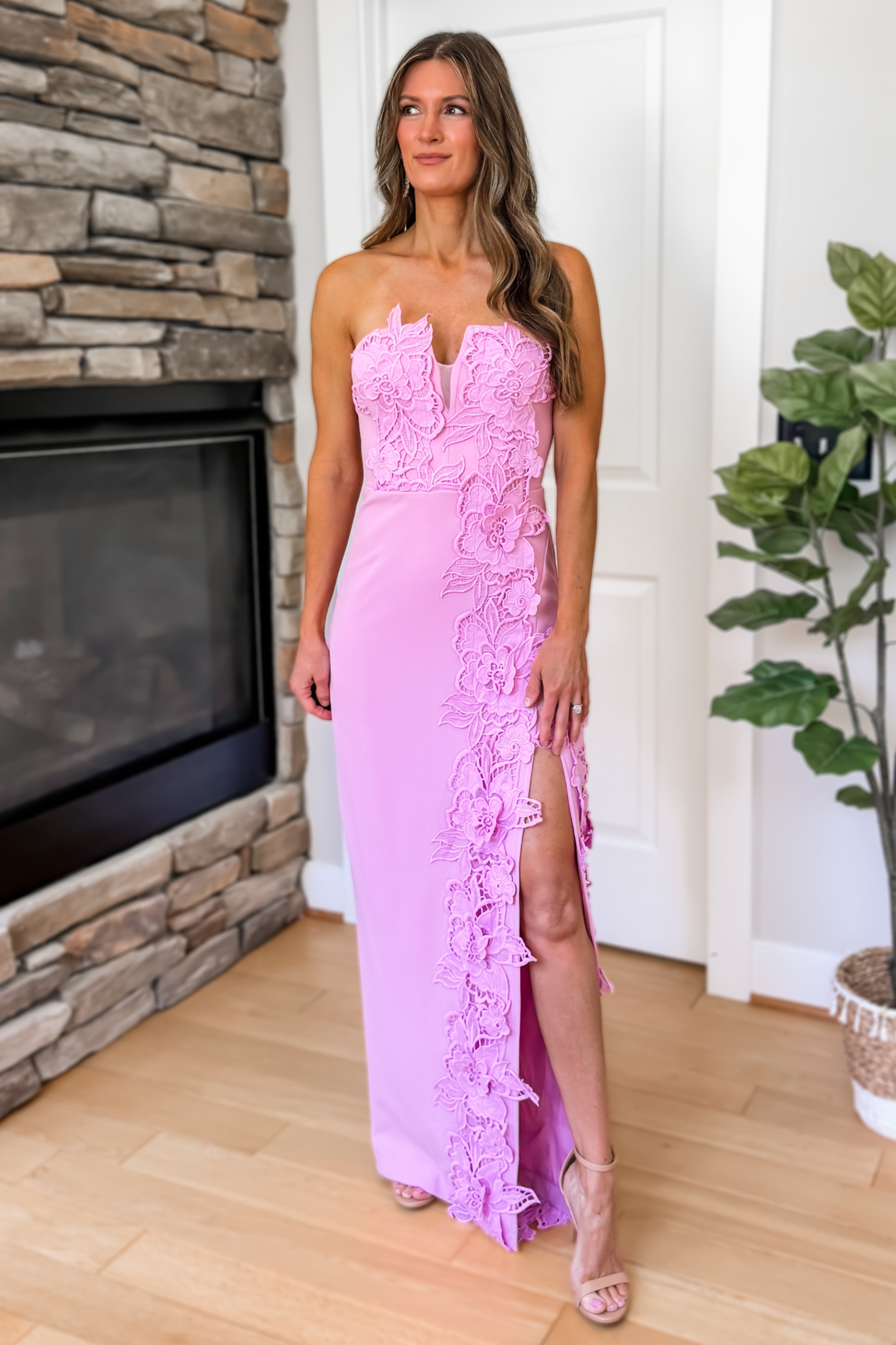 maxi pink summer dress Timeless Bloom Strapless Dreaming of a luxury 58 Bust OFF SHOULDER LONG DRESSES Color:Black and Dusty Rose