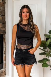 Willa Lace Top - Black