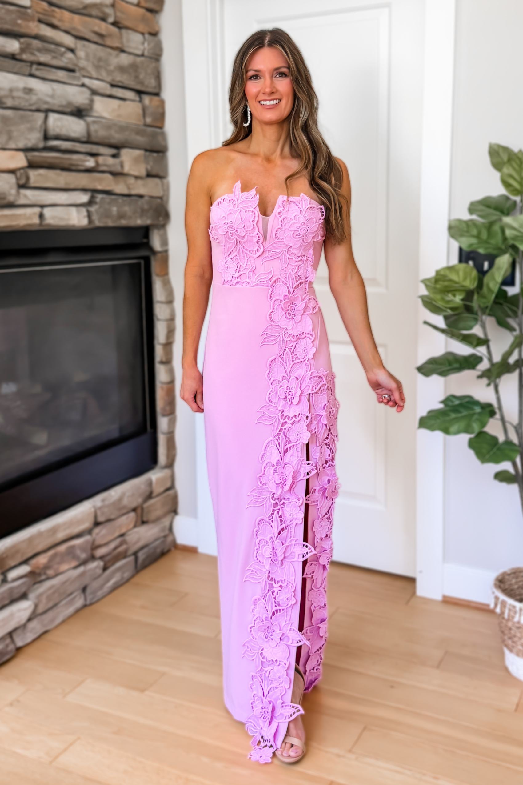Timeless Bloom Strapless Maxi Dress