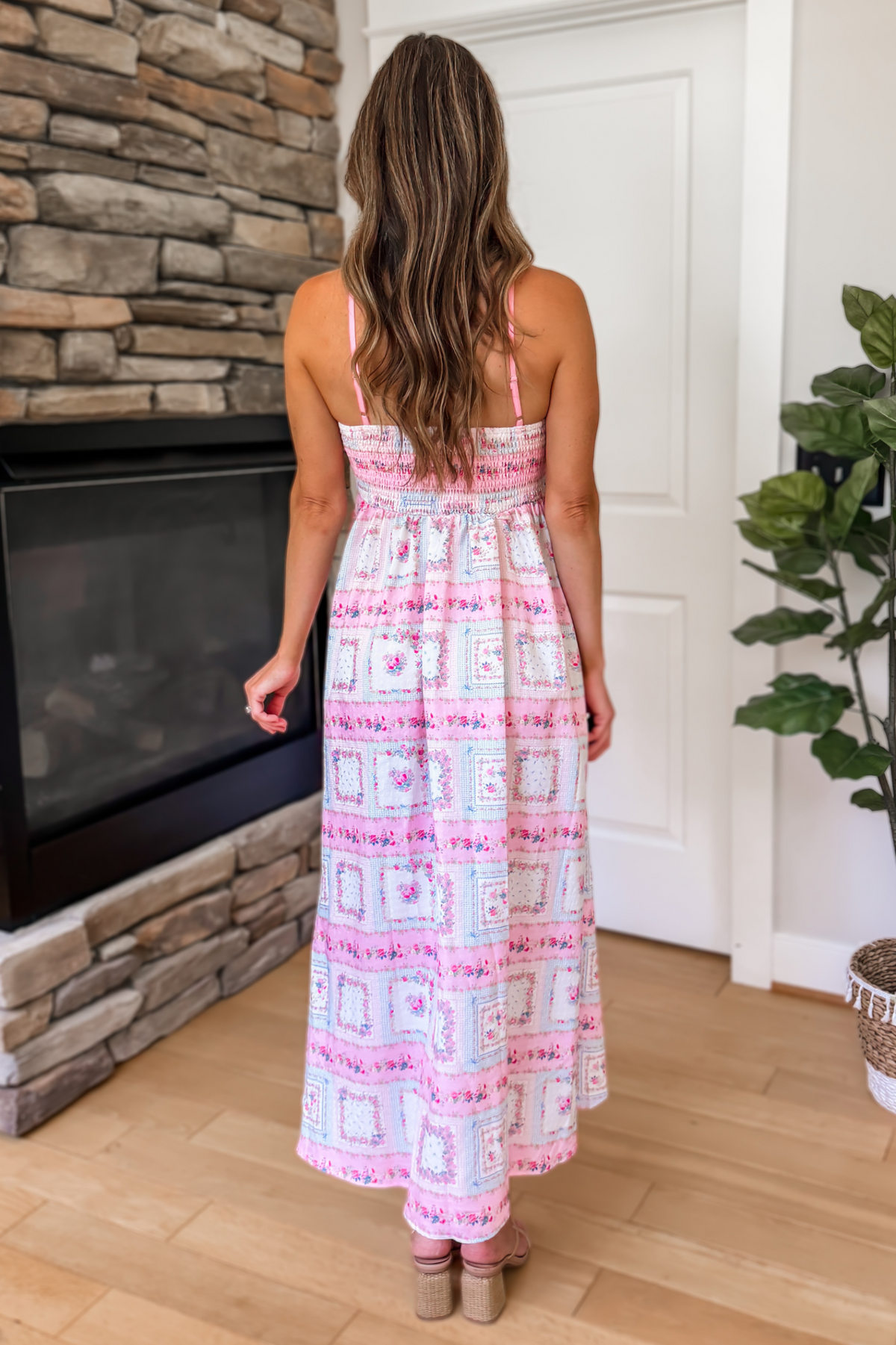 Blooming Love Floral Print Bow Maxi Dress