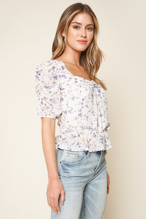 Sweetest Days Floral Print Top - FINAL SALE