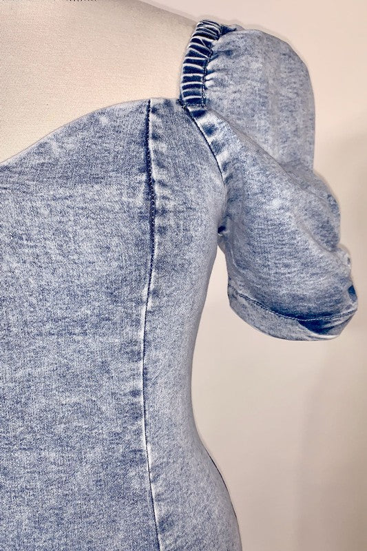 Until Next Time Denim Dress