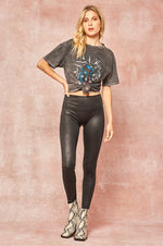 Keep Dreaming Faux Leather Legging - SALE
