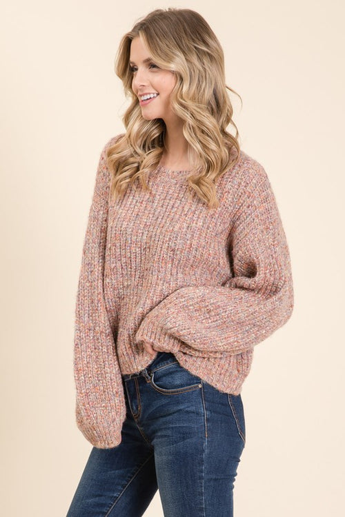 Highlight Of My Day Pink Multi Sweater - FINAL SALE
