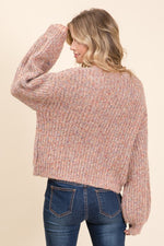 Highlight Of My Day Pink Multi Sweater - FINAL SALE