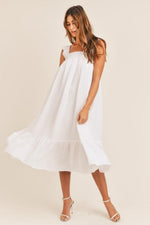 Joyful Pursuits White Midi Dress - SALE