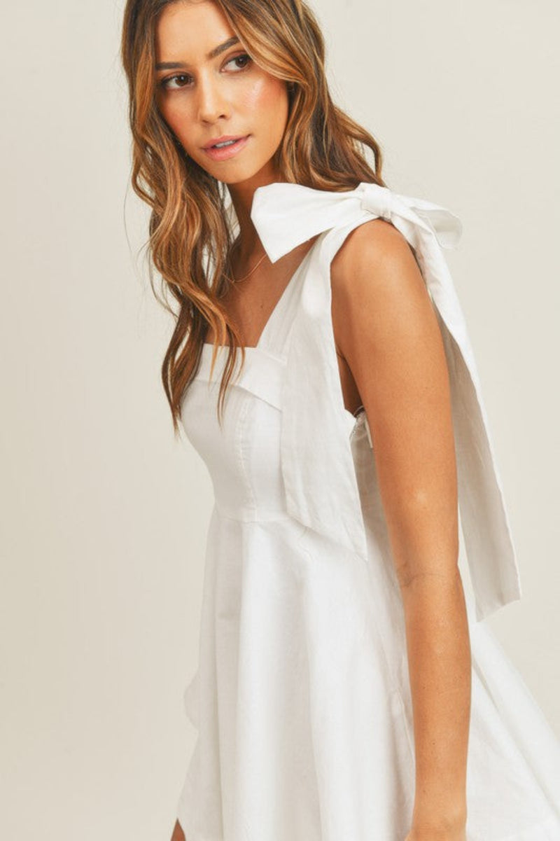 All In The Details White Mini Dress
