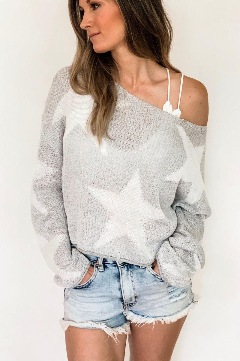 Seeing Stars Cropped Sweater
