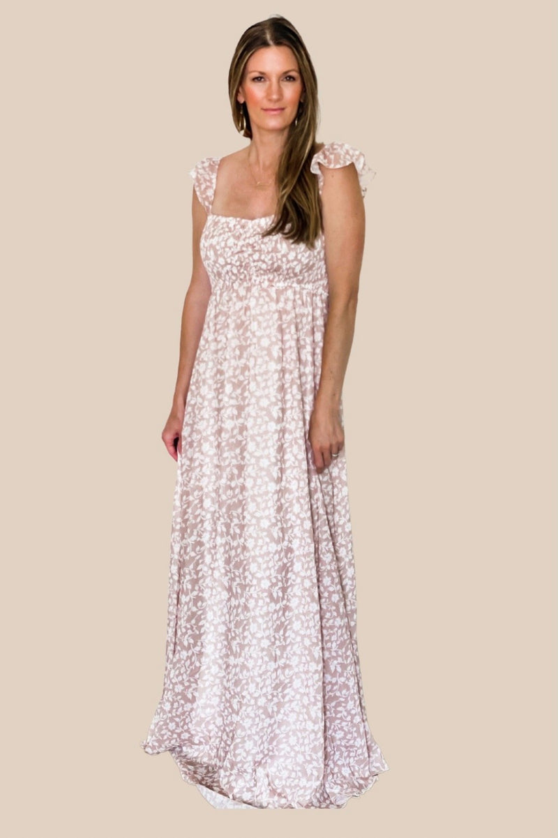 Made For You Sand Maxi Dress - SALE