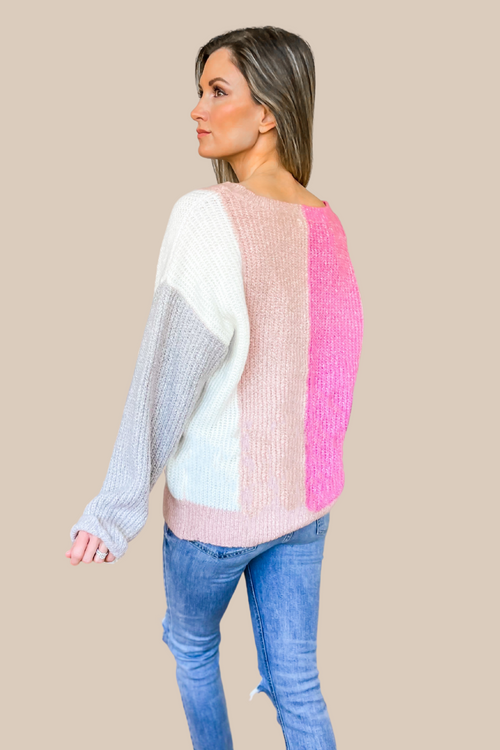 Simply Sweet Colorblock Sweater - SALE