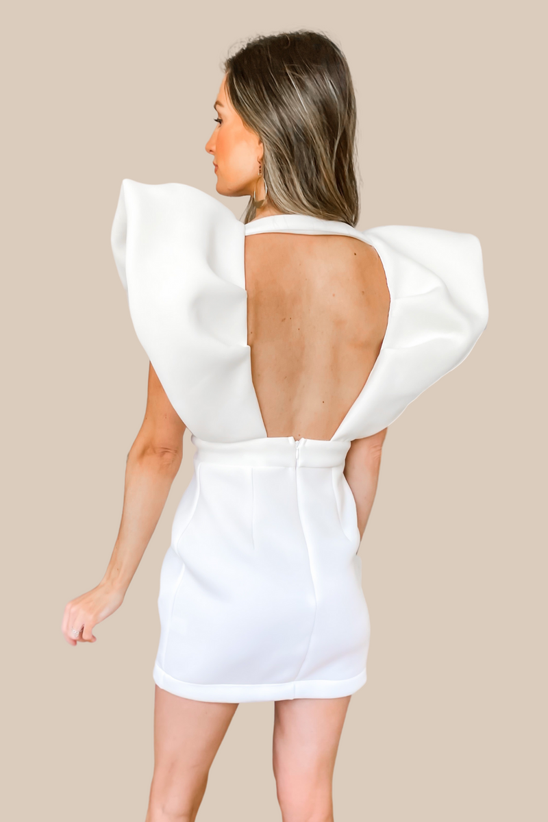 Make An Entrance White Mini Cocktail Dress – Ivy & Olive Boutique