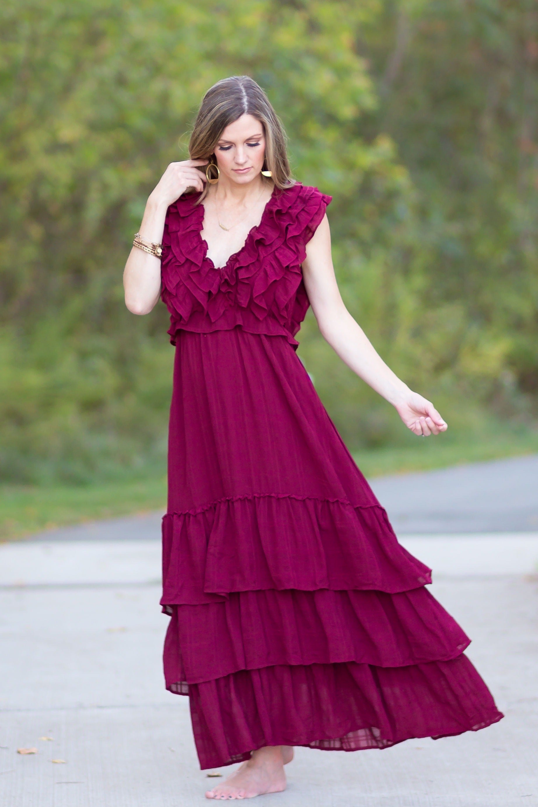 Define The Moment Wine Maxi Dress - FINAL SALE Small Define The Moment Wine Maxi Dress - FINAL SALE Small