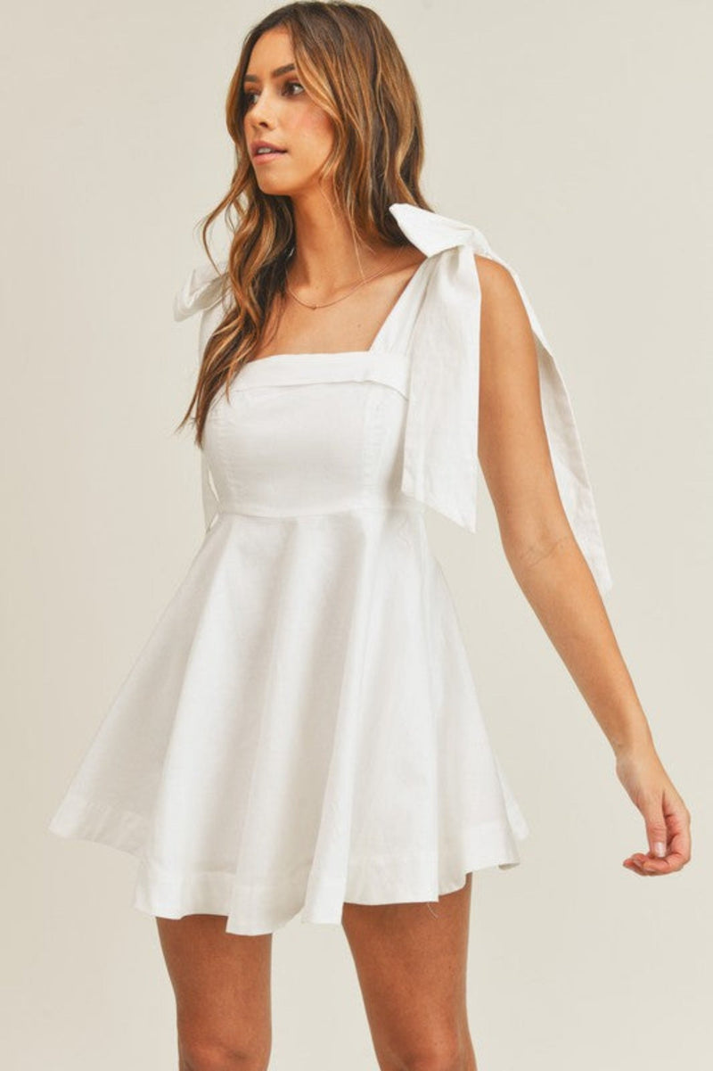 All In The Details White Mini Dress