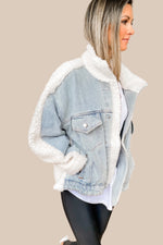 Made For You Sherpa and Denim Jacket