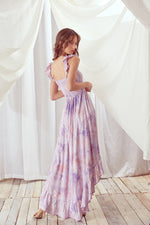 Sweet Surprise Purple Tie Dye Maxi Dress - SALE